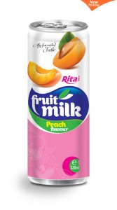 peach flavour fruit milk